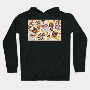 Vintage Halloween Spooks on Tan Hoodie